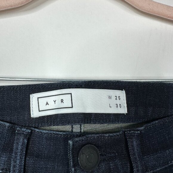 AYR The Skinny Jac's Jean Mid Rise Dark Rinse 25 #7943 - Picture 8 of 15